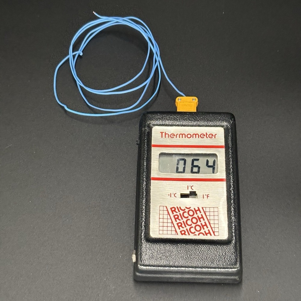 Vintage Ricoh Digital Thermometer Model‎ 1003 Made in England - Working